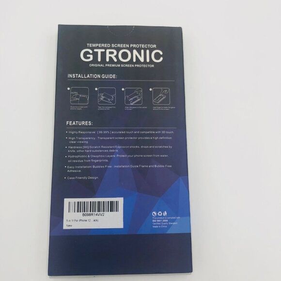 Brand New GTRONIC Tempered Glass Screen Protector For iPhone 12‎ - Picture 4 of 4